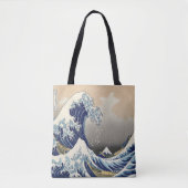  japans kunstoceaanlandschap grote golf tote bag (Voorkant)