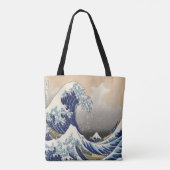  japans kunstoceaanlandschap grote golf tote bag (Achterkant)