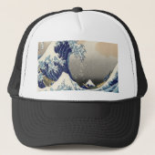  japans kunstoceaanlandschap grote golf trucker pet (Voorkant)