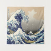 japans kunstoceaanlandschap grote golf wandkleed (Voorkant)