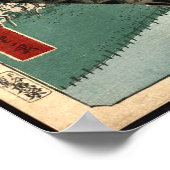 Japans kunstpapier Rood Poster (Hoek)