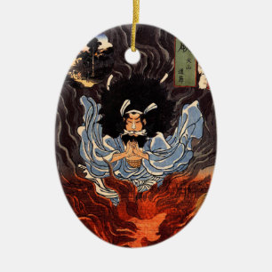 Japans kunstschilderij keramisch ornament