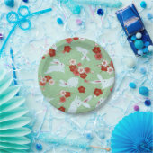 Japans kunstwerk: Bord van groendobber en konijnen (Feest)