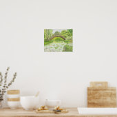 Japans kunstwerk in Bridge Poster (Keuken)