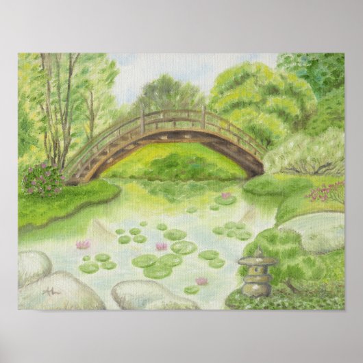 Japans kunstwerk in Bridge Poster (Voorkant)