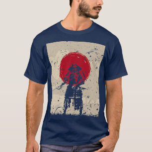 Japans kunstwerk Samurai - brandweerontwerp T-shirt