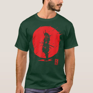 Japans kunstwerk Samurai -  brandweerontwerp T-shirt