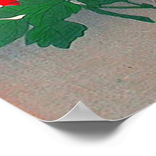 Japans kunstwerk - twee vrouwen die in de tuin van poster (Hoek)