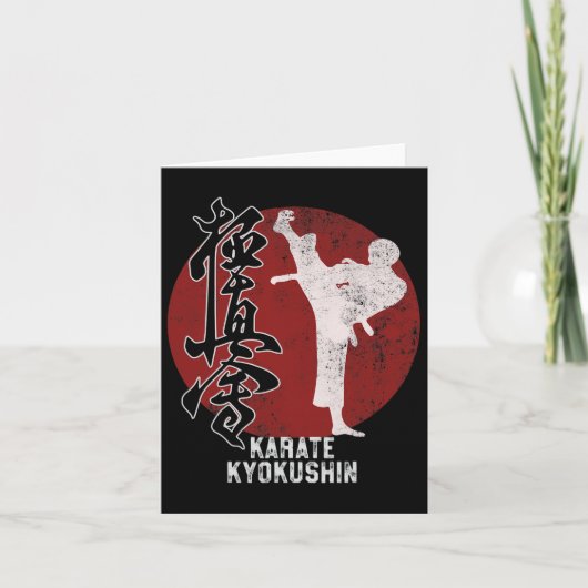 Japans Kyokushin Karate Martial Art Gift Kaart (Voorkant)
