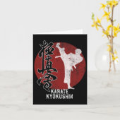 Japans Kyokushin Karate Martial Art Gift Kaart (Gele Bloem)