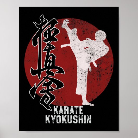 Japans Kyokushin Karate Martial Art Gift Poster (Voorkant)