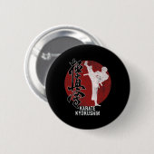 Japans Kyokushin Karate Martial Art Gift Ronde Button 5,7 Cm (Voorkant /achterkant)