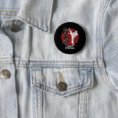 Japans Kyokushin Karate Martial Art Gift Ronde Button 5,7 Cm (In situ)