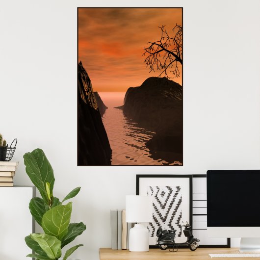 Japans landschap 12-216-1 poster (Thuiskantoor)