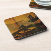 Japans Landschap Aziatisch-stijl Drink Coasters Bier Onderzetter (Linkerzijde)
