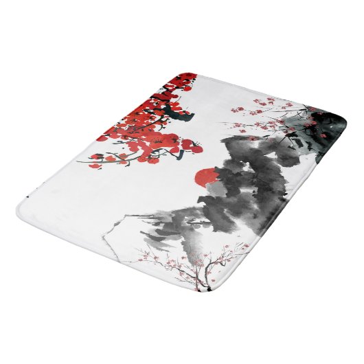 Japans landschap Bath Mat (Gekanteld)