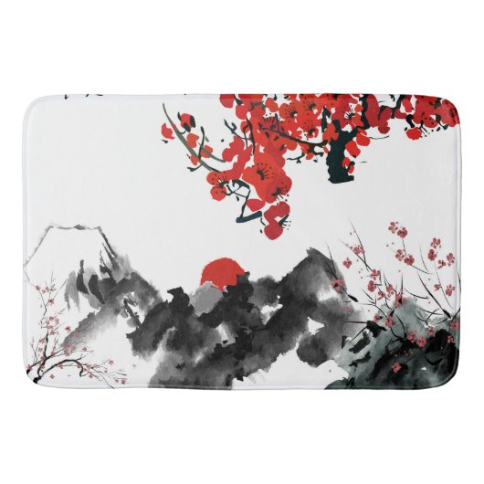 Japans landschap Bath Mat (Voorkant)