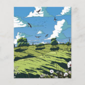 Japans  landschap bij nacht (Voorkant)