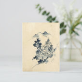 japans landschap briefkaart (Staand voorkant)