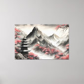 Japans landschap canvas afdruk (Voorkant)