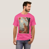 Japans landschap Dier Fox Kanji T-shirt (Voorkant volledig)