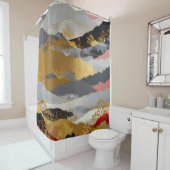 Japans landschap douchegordijn (In situ)