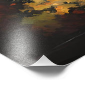 Japans landschap foto afdruk (Hoek)