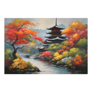 Japans landschap foto afdruk