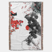 Japans landschap Gooi Deken (Voorkant Verticaal)