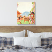 JAPANS LANDSCHAP | heilig hert van Nara | tempel Canvas Afdruk (Insitu (Slaapkamer))
