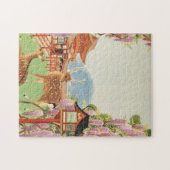 JAPANS LANDSCHAP | heilig hert van Nara | tempel Legpuzzel (Horizontaal)