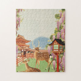 JAPANS LANDSCHAP | heilig hert van Nara | tempel Legpuzzel