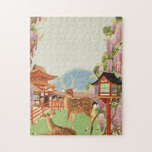 JAPANS LANDSCHAP   heilig hert van Nara   tempel Legpuzzel
