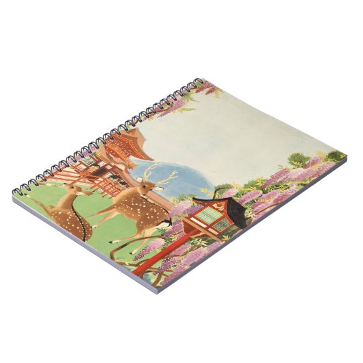 JAPANS LANDSCHAP | heilig hert van Nara | tempel Notitieboek (Linkerzijde)