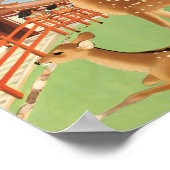 JAPANS LANDSCHAP | heilig hert van Nara | tempel Poster (Hoek)