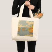 JAPANS LANDSCHAP | Itsukushima | papiersnijden Grote Tote Bag (Voorkant (product))