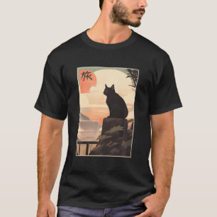Japans landschap Kanji Schrijven Journey Bla T-shirt