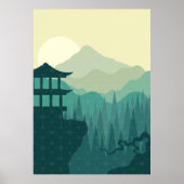 Japans landschap Poster (Voorkant)