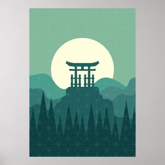Japans landschap Poster (Voorkant)
