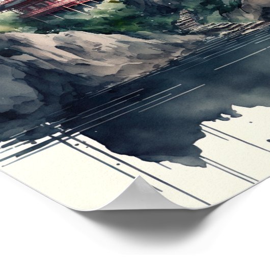 Japans landschap poster (Hoek)