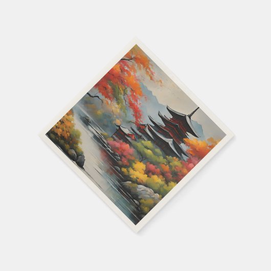 Japans landschap servet (Hoek)