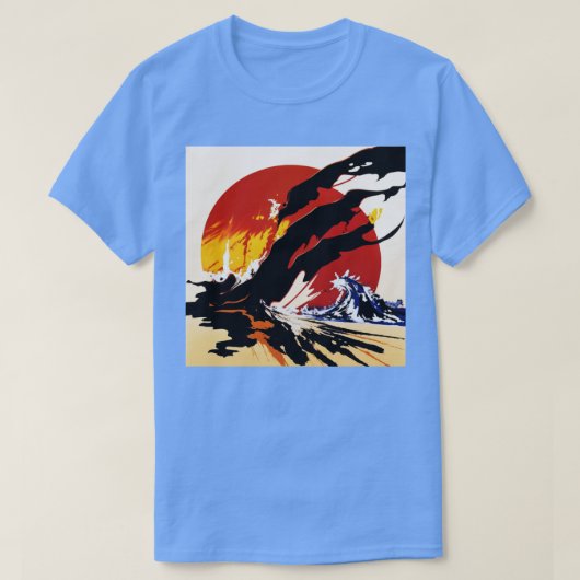 Japans landschap t-shirt (Design voorkant)
