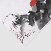 Japans landschap Tissue Paper Tissuepapier (Detail)