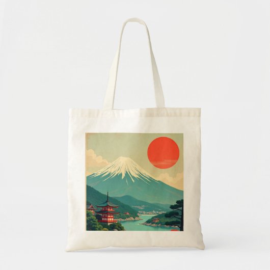  Japans Landschap Tote Bag (Voorkant)