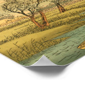 Japans landschap voor wandkunst Poster (Hoek)