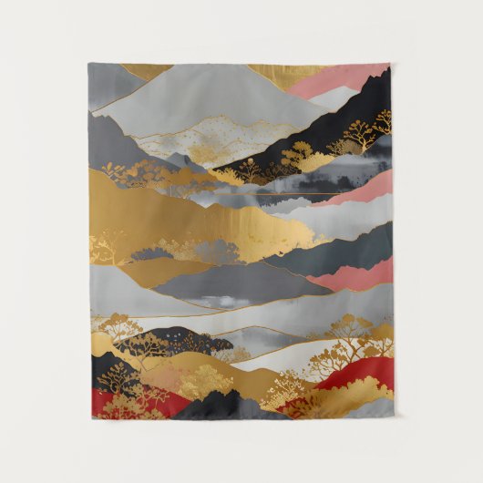 Japans landschap wandkleed (Voorkant)