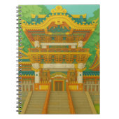 JAPANS LANDSCHAP | Yomeimon Gate | papiersnijden Notitieboek (Voorkant)