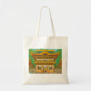 JAPANS LANDSCHAP Yomeimon Gate papiersnijden Tote Bag