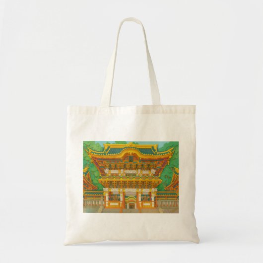 JAPANS LANDSCHAP | Yomeimon Gate | papiersnijden Tote Bag (Voorkant)