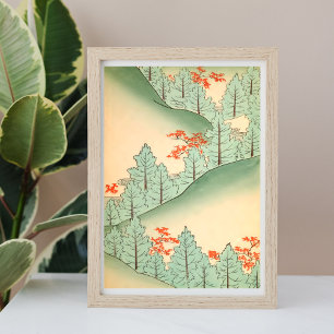 Japans Landschapsillustratie Print Poster